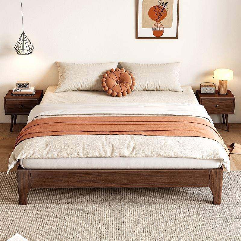 全实木无床头1床DC-58312工厂.2/53/5/榻8米无靠背榻米床架子排骨