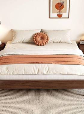 全实木无床头1床DC-58312工厂.2/53/5/榻8米无靠背榻米床架子排骨