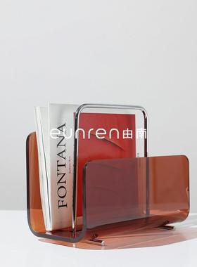 简VGO约现代亚克力金架属艺术手提收饰纳箱书书装籍摆件售楼处软