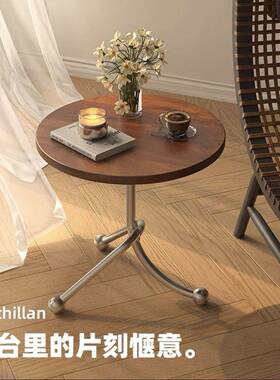 复古小255201茶几古典风客厅边几桌置物架阳台飘窗床法式小圆桌网