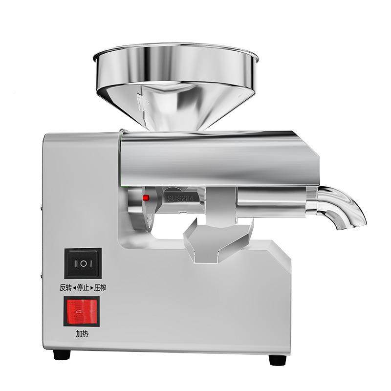 R不6家用小榨油型机花生芝麻菜籽RQC油压机全自动榨锈钢厨房电器