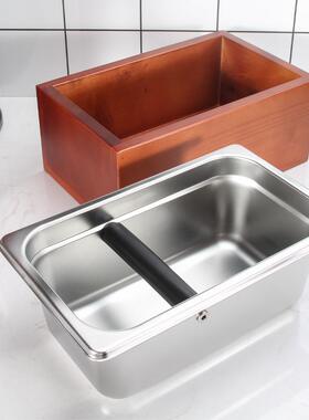 咖IRG啡敲粉盒渣盒粉渣渣桶渣桶咖啡渣收纳渣敲粉桶商用咖啡机粉