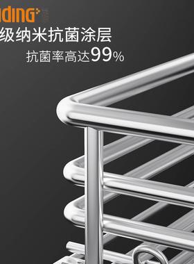 冠东拉篮厨房橱柜抽锈屉式碗篮双层调料34580不钢置碗碟0内架置物