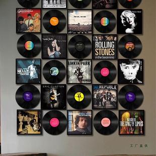 壁挂清吧怀面 创意墙挂件复古美个性 黑胶唱片装 饰酒KTF9676H98V式