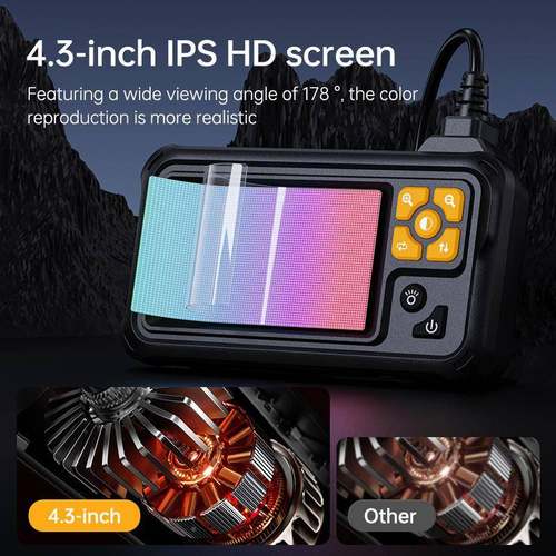 1080P清双头维内高窥镜1米5P100米10米工业汽车水管道管转弯修内