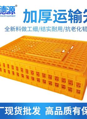 厂家加厚鸡运输YQL周转箱塑鸡料笼家禽运输鸡笼鸡鸭鸽子周转用箱