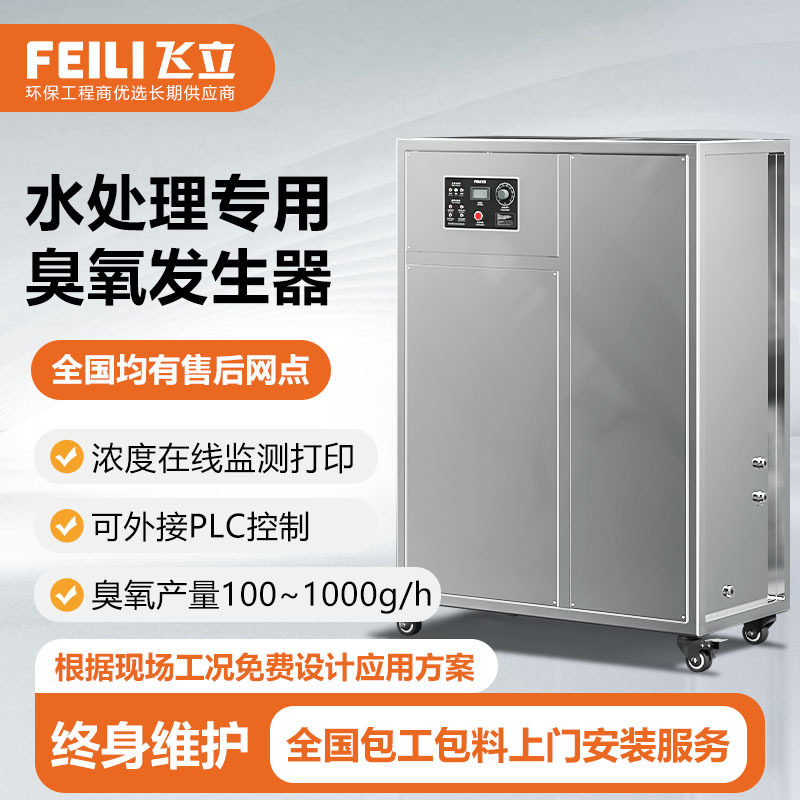 空气源大型臭氧发生器工业用 带PLC系统500g纯净水处理臭氧发生器