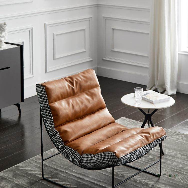 设计师单人沙发轻奢现代简约千鸟格懒人客厅休闲毛毛虫小沙发椅子,纺织面料/辅料/配套,纺织机械配件,淘宝优惠券,粉丝福利购,淘宝优惠卷
