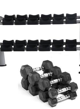 康乐佳K013高端商用健身房六组、十组哑铃架(含六角包胶哑铃）