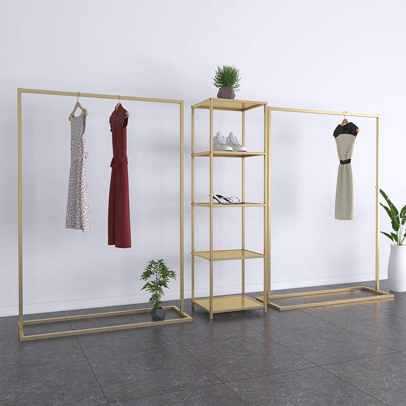 衣服架子服装店展示架落地式组合金色女装店货架铁艺中岛陈列架,机械设备,其他机械设备,淘宝优惠券,粉丝福利购,淘宝优惠卷