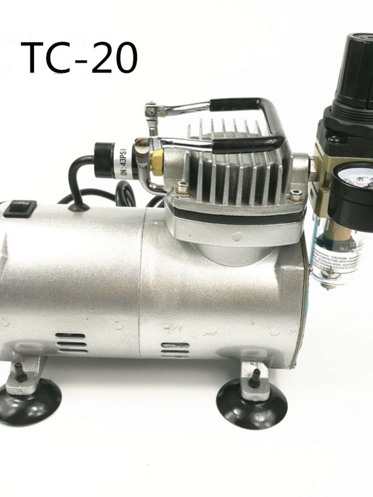 TC20龙牙小型静音空压机家具皮革修补美甲模型上色喷笔气泵包邮