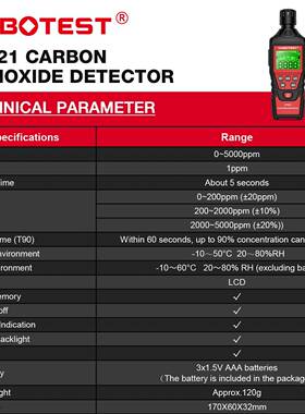 T62HUGG1华博新一碳氧化检测品仪
