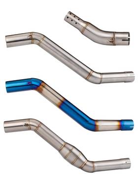 托车鼓排气61178春风N气K400NK650改装中摩段排管消音中段带中段