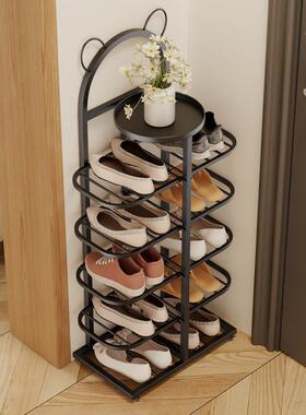 家用多鞋架金艺属镂空架子CJO简约宿舍入户门口铁鞋小空间层收纳