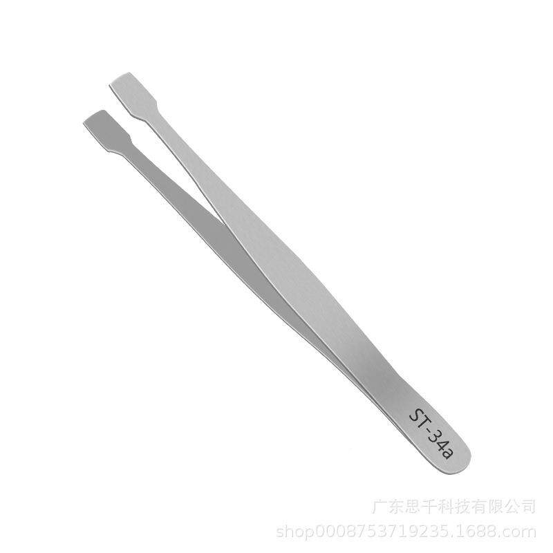 银不锈钢镊子子镊精尖头色弯头尖嘴电工具镊子钳子燕密JDP窝镊子