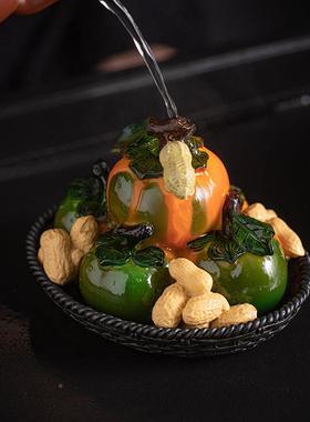 创意变色茶宠摆件精品柿可养茶玩功茶子具夫个性68756555茶道茶台