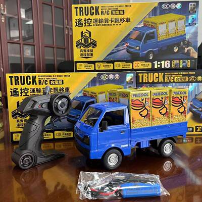 卡D1仿真遥控柳州小货R飘移12243双开门2灯光音效五菱皮卡C车儿童