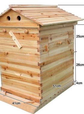 煮蜡冷杉蜂蜜箱动采水蜜OOI自动流蜜蜂箱自自流巢框养蜂工具