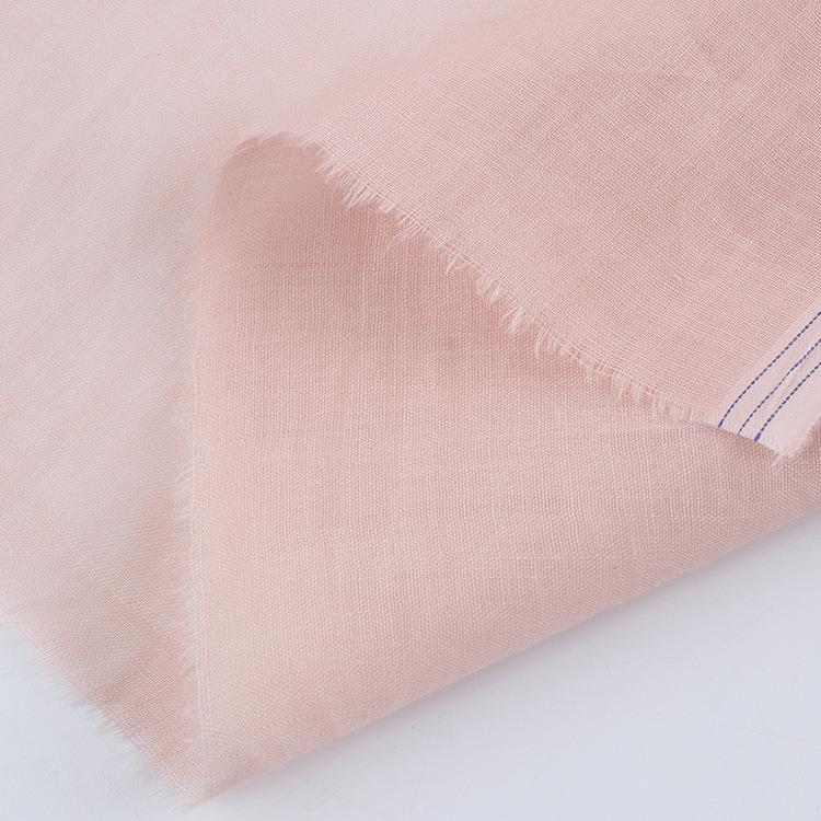 10支高麻密纯苎麻面料60g春夏季薄0款平纹无SZI弹复古汉服苎布料