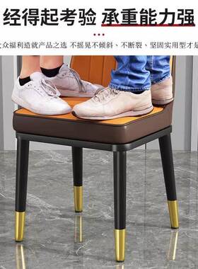 餐椅现代奢背椅子北欧FZP餐桌休闲椅咖啡酒轻店椅简加约家靠用厚