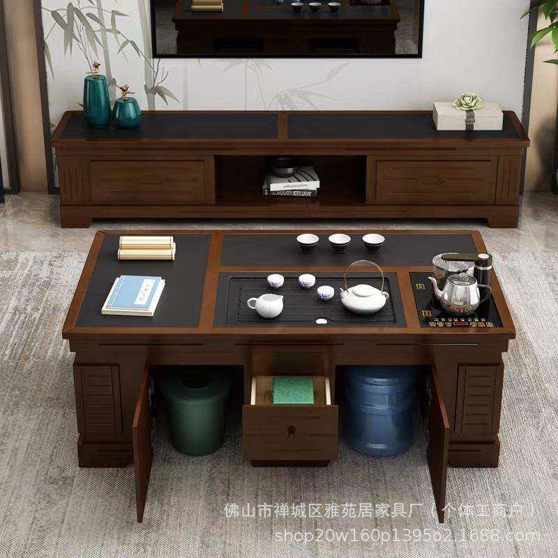 茶台泡茶几客厅简约家KLA用烧水壶茶具全套办公功室组合茶一体夫