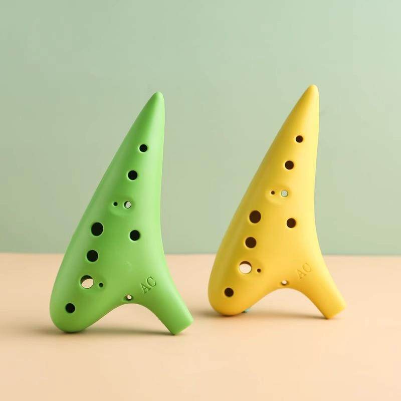 树脂陶笛12孔塑料中音AC调十二孔初学入门乐器小学生淘笛专业演奏