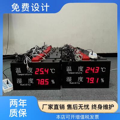 声光报警温湿度电子看板RS485通信模拟量输出LED显示屏压力漏点屏