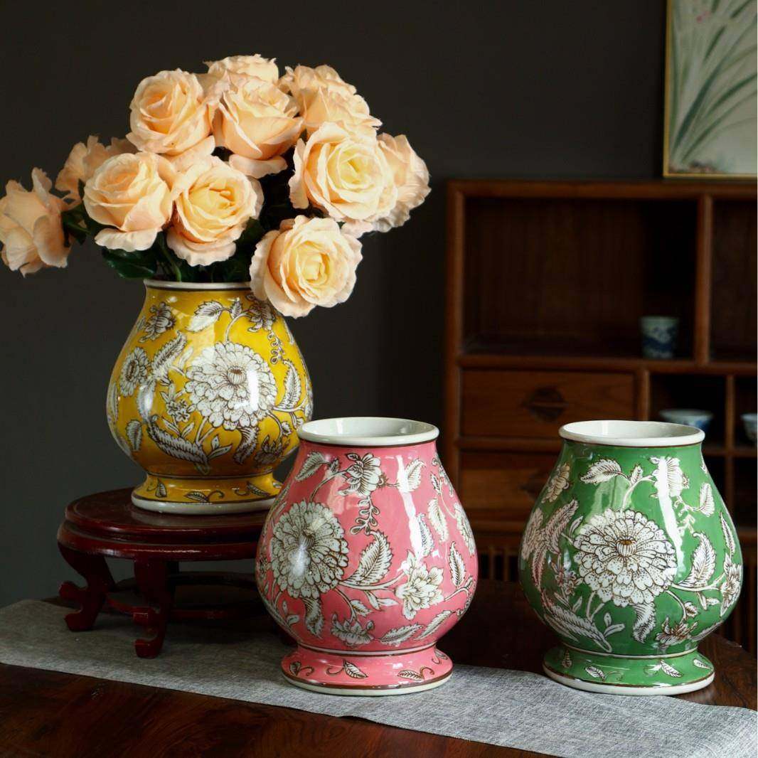 古法式花瓶青花瓷花瓶高级感插花摆件客厅摆件插花瓶牡丹陶瓷花瓶,机械设备,其他机械设备,淘宝优惠券,粉丝福利购,淘宝优惠卷