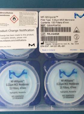 millipore混合纤维素酯滤膜GSWP04700除菌超滤