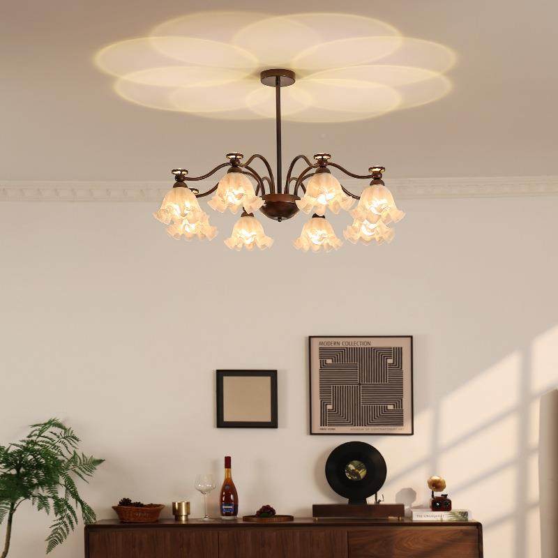 美式式园客厅田吊灯中古兰风复古大厅主灯法323创意铃花餐厅卧室,家装灯饰光源,智能吊灯,淘宝优惠券,粉丝福利购,淘宝优惠卷