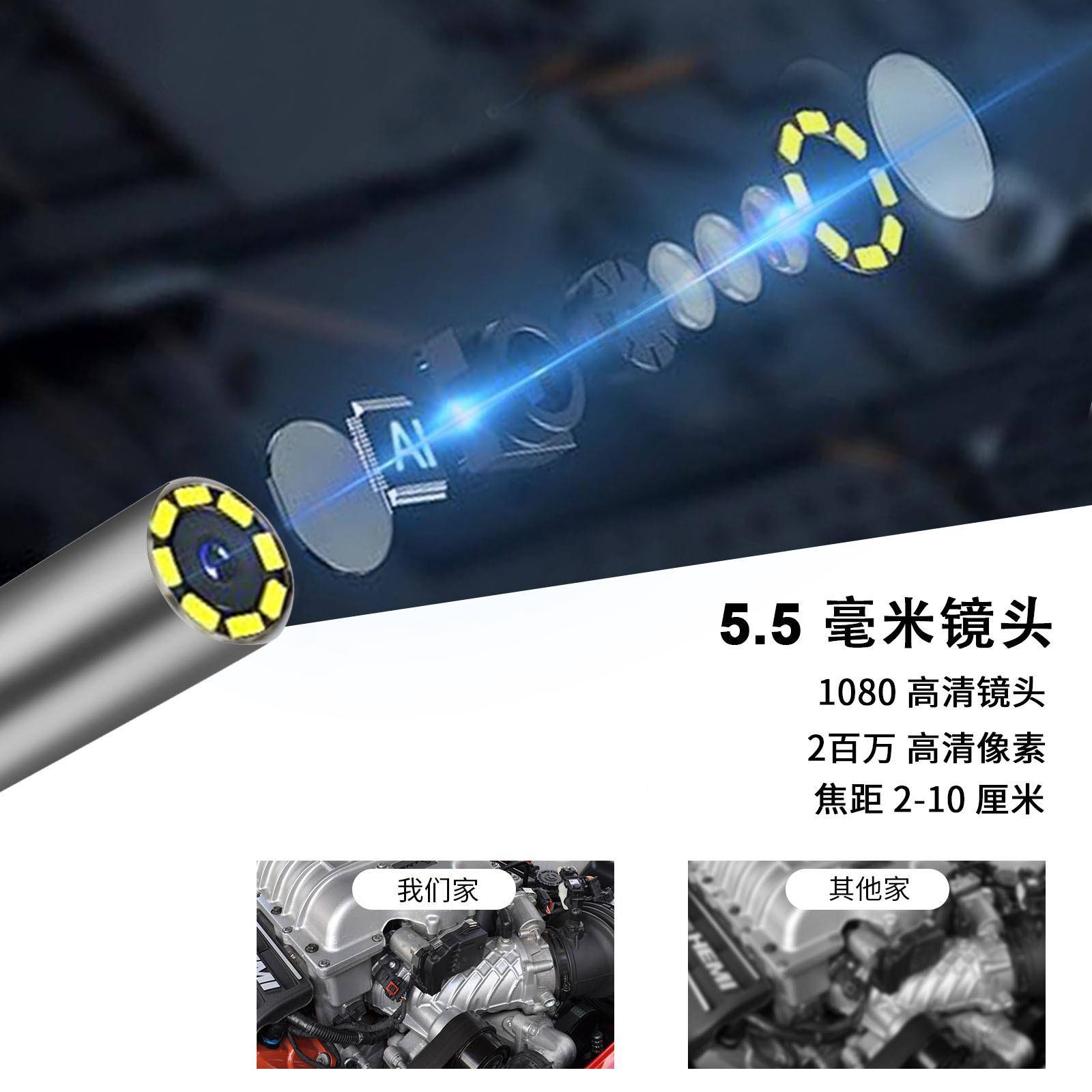 工业度管道汽修窥转向内窥LC-A镜360内转向镜