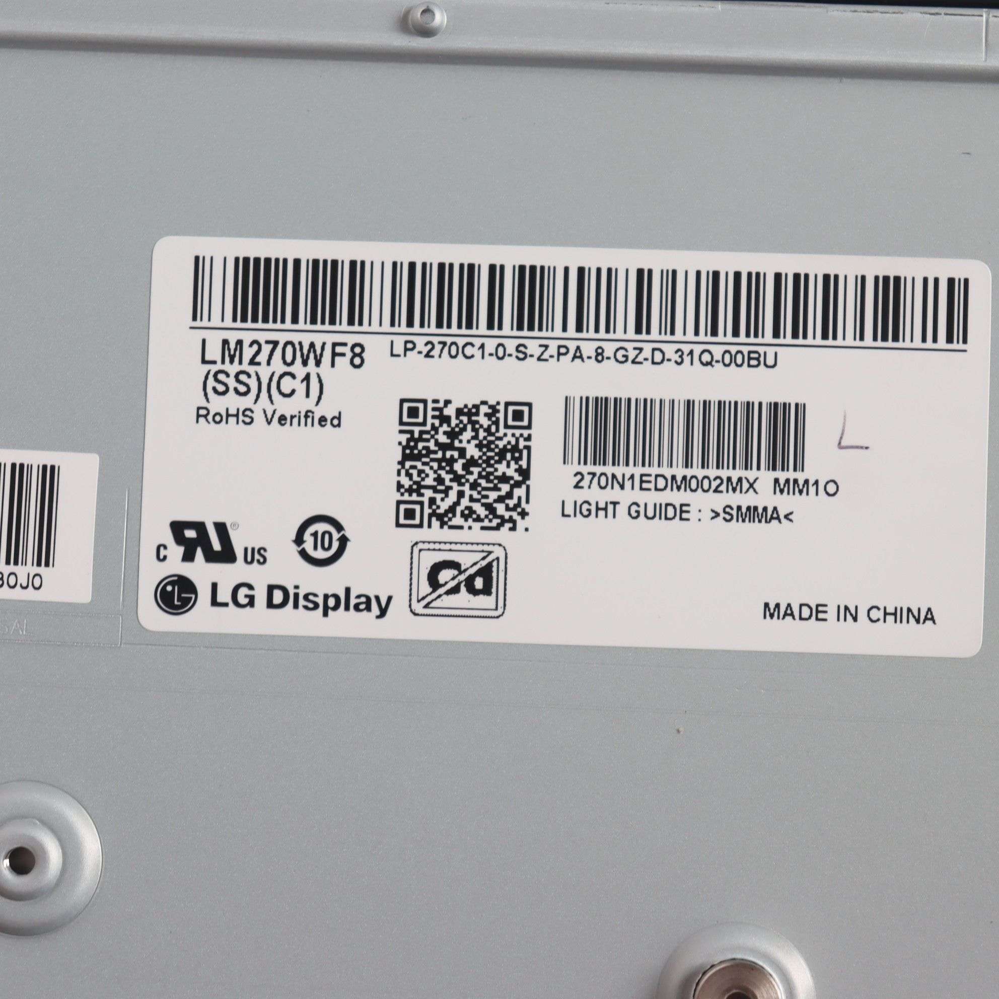 LM270WF8-SSC1戴尔,联想一体机,27寸全新原装 ,LG屏