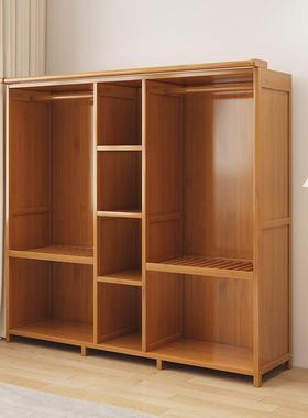 柜橱家用卧室收纳出衣租房用经型简易组装拉帘布衣202济9265新款