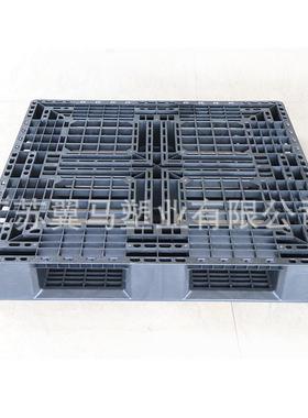 仓1210网库格田塑料托盘黑色防潮垫板字加厚物流栈板卡板SIN加工