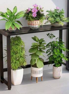 铁艺花空景调外IEE机置物架庭院腐阳台架盆花盆架室外露天防展架