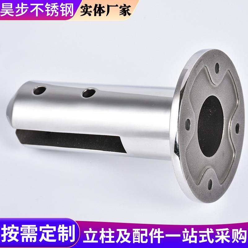 304不锈钢圆形璃固夹落地泳池003夹定夹圆泳池量夹大优惠可定玻制