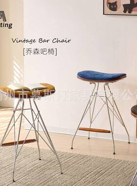 吧凳乔森吧凳岛台高凳Wire吧Bar啡Stool包豪斯吧脚台凳酒吧咖厅轻