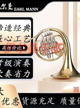 伊尔曼EarlMann乐器四键一体圆号专业级四键双排圆号Y-HHR-430L