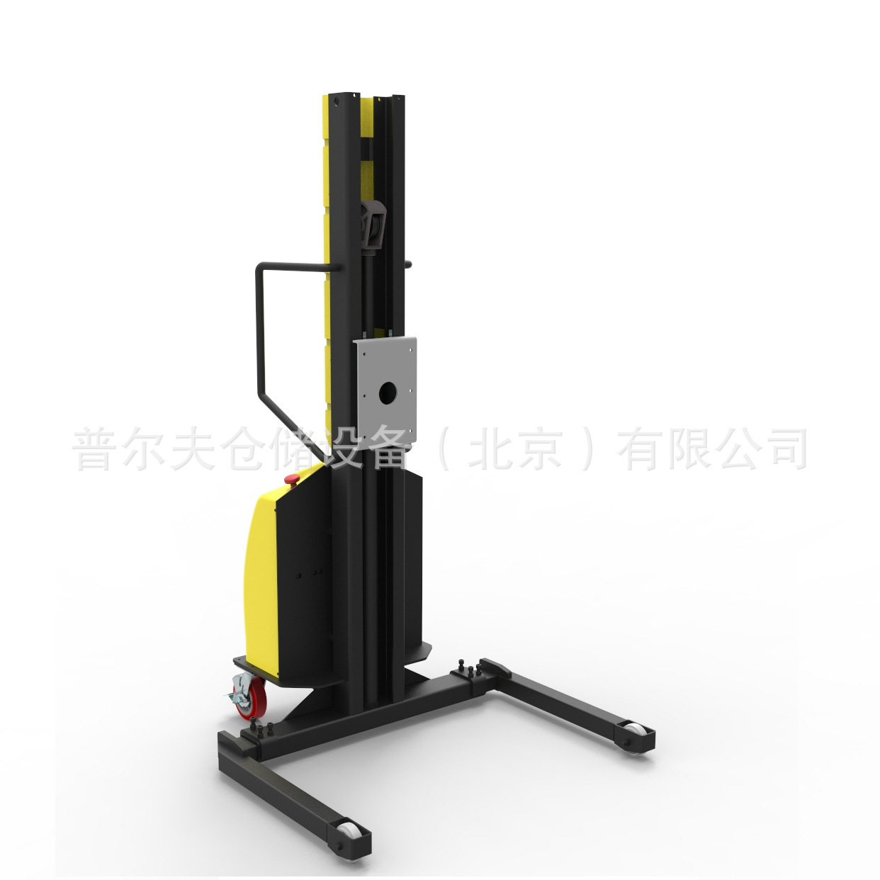 非标轻型全电动堆高车宽支腿电瓶堆垛升高车叉车液压装卸托盘搬运