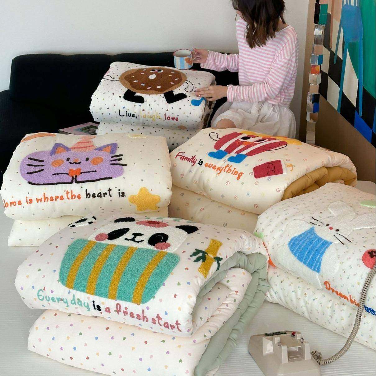 亲子款织梦街系列卡通A类纯棉双层纱四季被一体被春秋被冬被被芯,机械设备,其他机械设备,淘宝优惠券,粉丝福利购,淘宝优惠卷