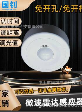 雷达感应开关APH-LD160R可调时间光控微波感应器感应开关