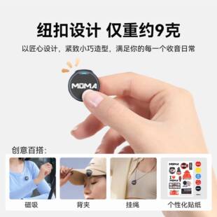 797 2LARMIK纽扣播无线麦克风夹领式迷你一拖二收音2直设备麦X猛