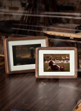 实木相框摆台高级感67寸Y/32158榫寸卯相框洗照片成相框挂墙做加