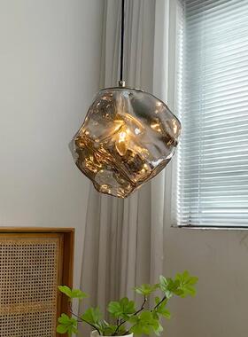 日式熔岩冰红吊块古创意卧室床头吊灯网复吧台餐厅玄关橱窗氛9844