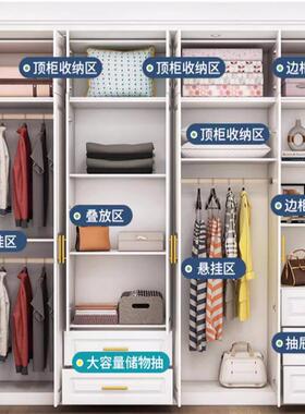 LPJ欧式简约现代白色整体成品家衣品柜用卧室新梳妆台四五六家居