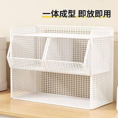 位公桌置物公桌面收纳盒工大容量多UCB层整理架架用品分层储物箱