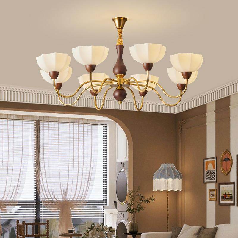 中古风客厅吊灯新中式复古胡桃色主大厅灯784高档南风卧洋书室房,家装灯饰光源,智能吊灯,淘宝优惠券,粉丝福利购,淘宝优惠卷