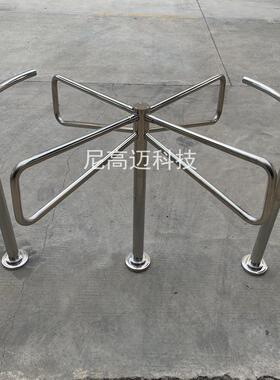 供应百货商城入口只进不出旋转门不锈钢闸口机手推转动超市转闸