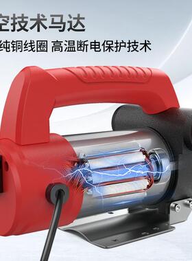 电动抽油泵12V24V220V柴油泵自吸加油机加油枪自封组合收纳箱套装