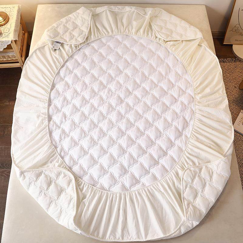 纯色A纯棉抗菌床笠单件夹新款10全棉加厚棉床垫保类护0罩3C202411,床上用品,床裙,淘宝优惠券,粉丝福利购,淘宝优惠卷